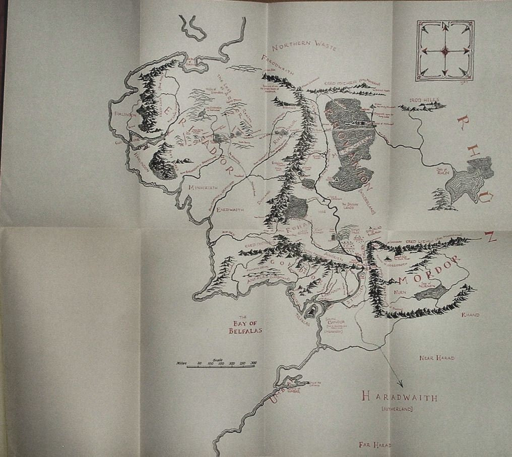 The Lord of the Rings by J.R.R. Tolkien 3 Volume Set with Slip Case 1965 Edition