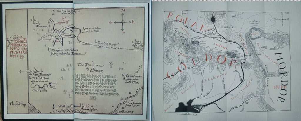 The LORD Of The RINGS Trilogy and The Hobbit by JRR Tolkien with New Custom Dust Jackets