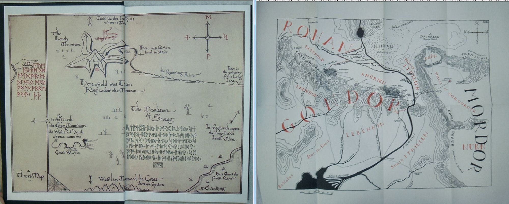 The LORD Of The RINGS Trilogy and The Hobbit by JRR Tolkien with New Custom Dust Jackets