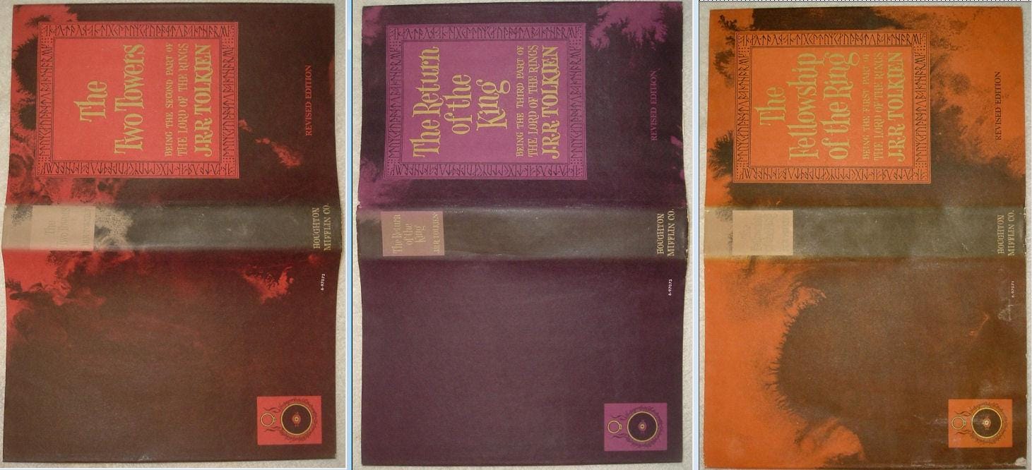 The Lord of the Rings by J.R.R. Tolkien 3 Volume Set with Slip Case 1965 Edition