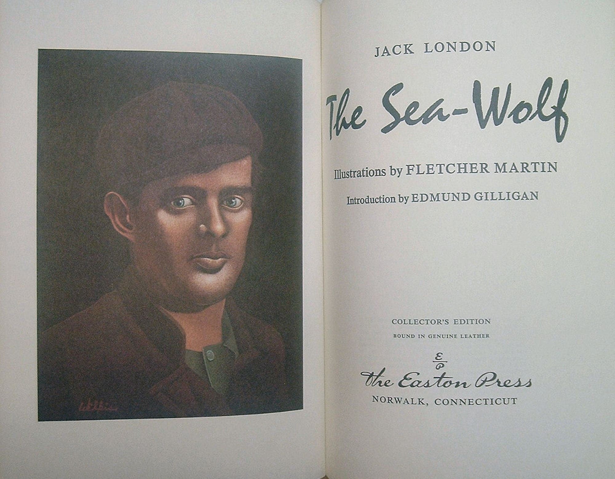 THE SEA-WOLF by Jack London Easton Press Genuine Leather As New 1979