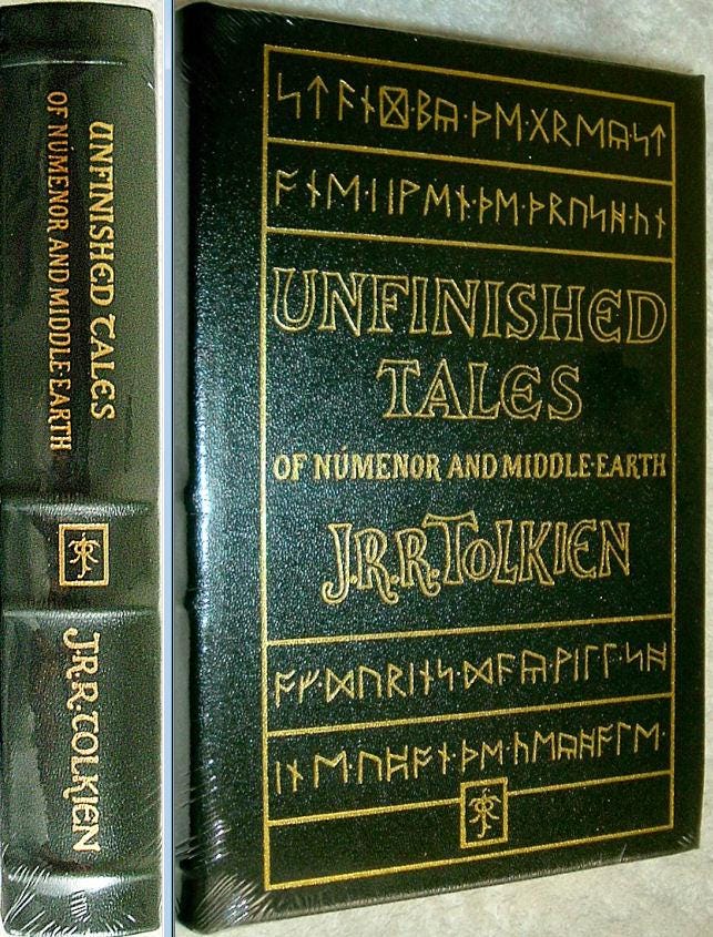 UNFINISHED TALES of Numenor And Middle Earth JRR Tolkien Easton Press Leather New