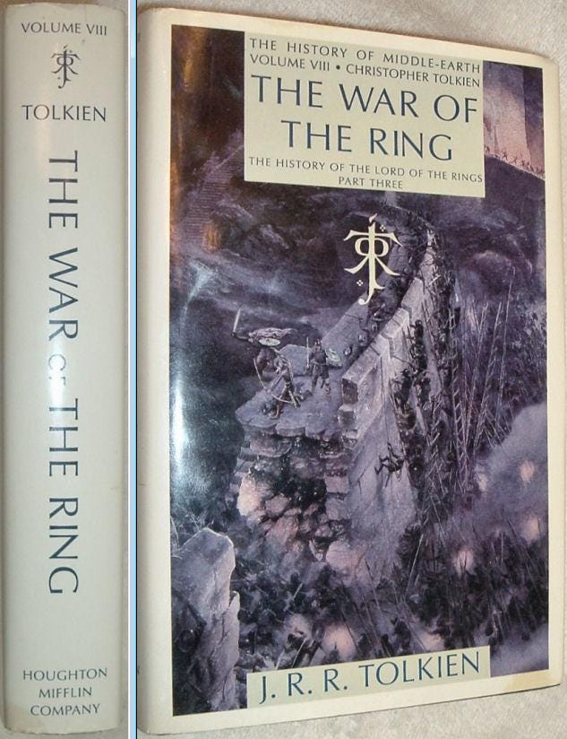 The War Of The Ring Volume VIII by JRR Tolkien First Edition 1990