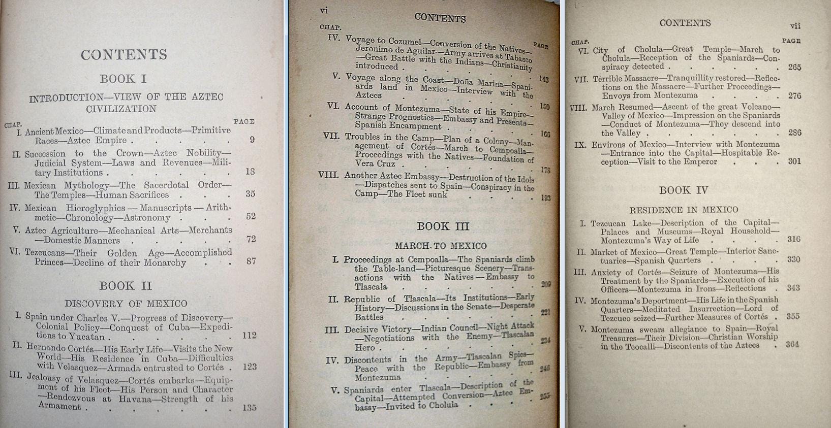 The CONQUEST OF MEXICO by William Prescott Oxford University Press 2 Volume Set 1915
