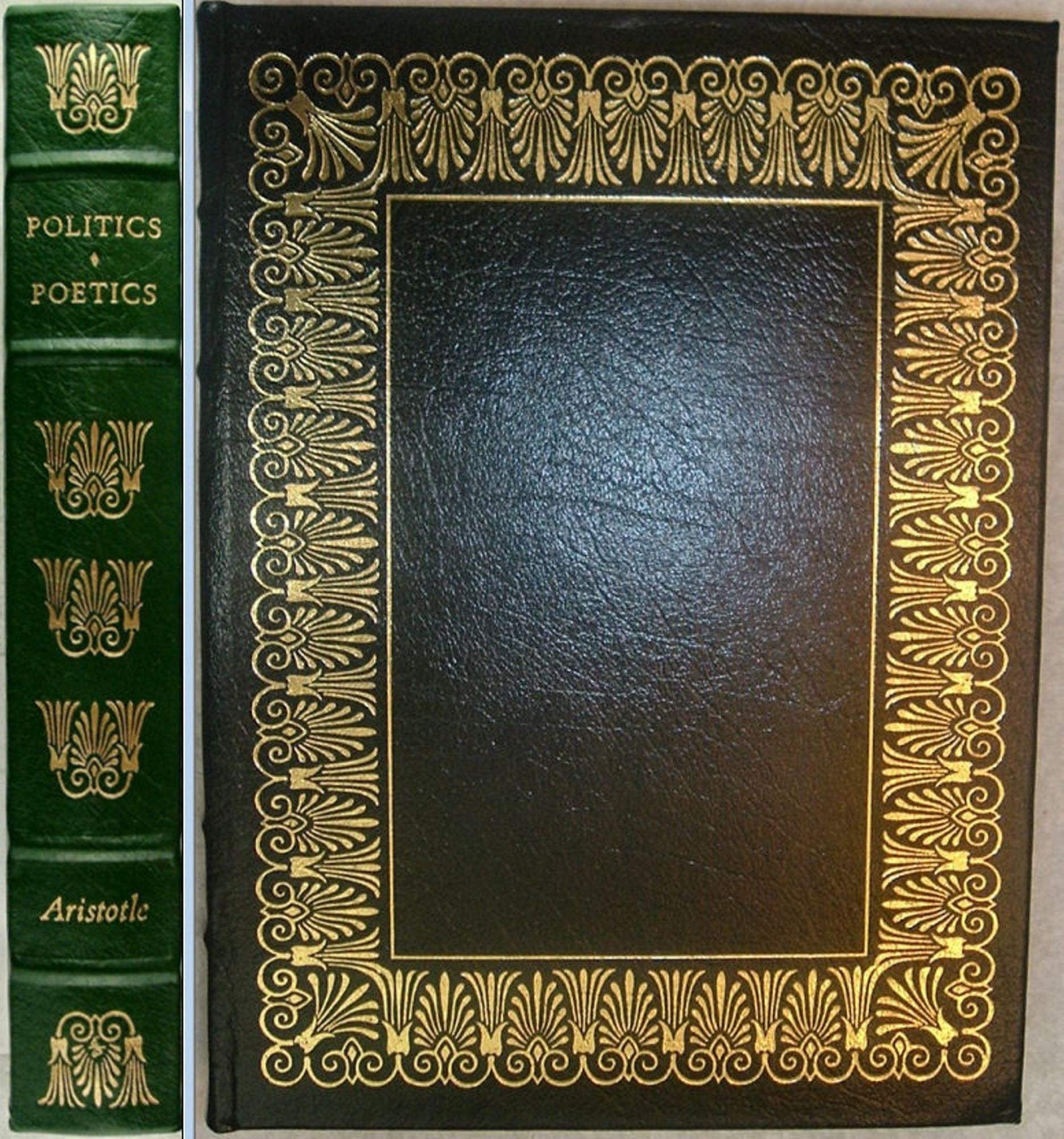 POLITICS & POETICS by Aristotle Easton Press Leather As New 1979