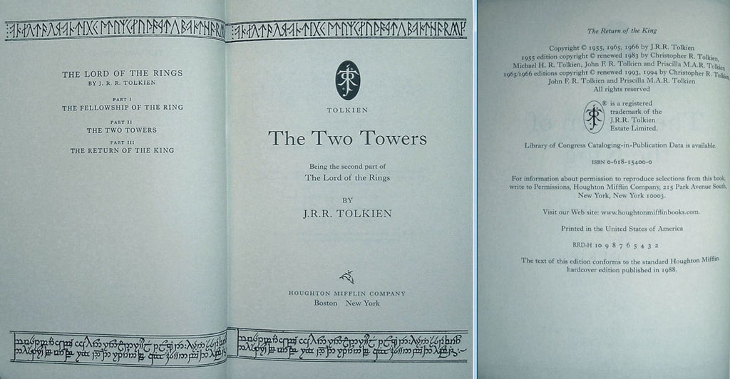 The LORD Of The RINGS Trilogy and The Hobbit by JRR Tolkien with New Custom Dust Jackets