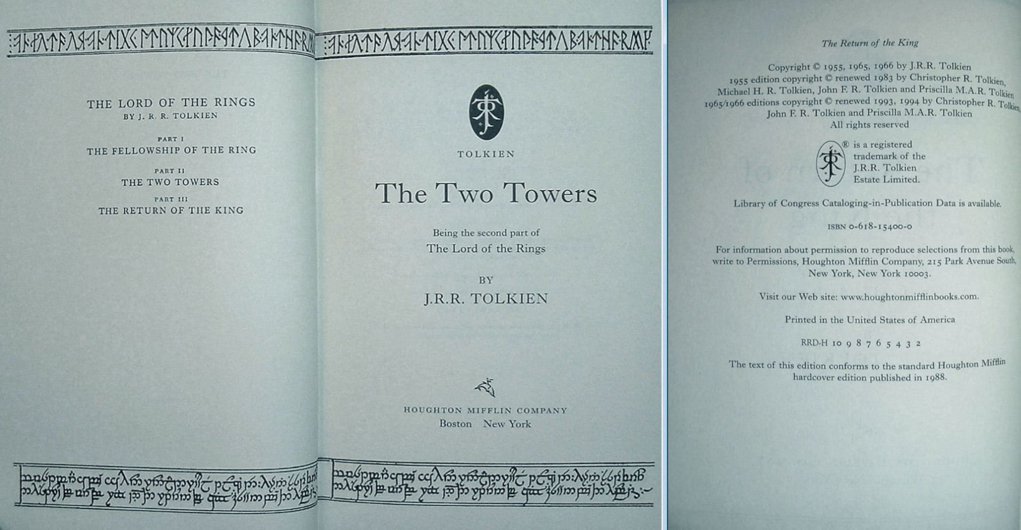 The LORD Of The RINGS Trilogy and The Hobbit by JRR Tolkien with New Custom Dust Jackets