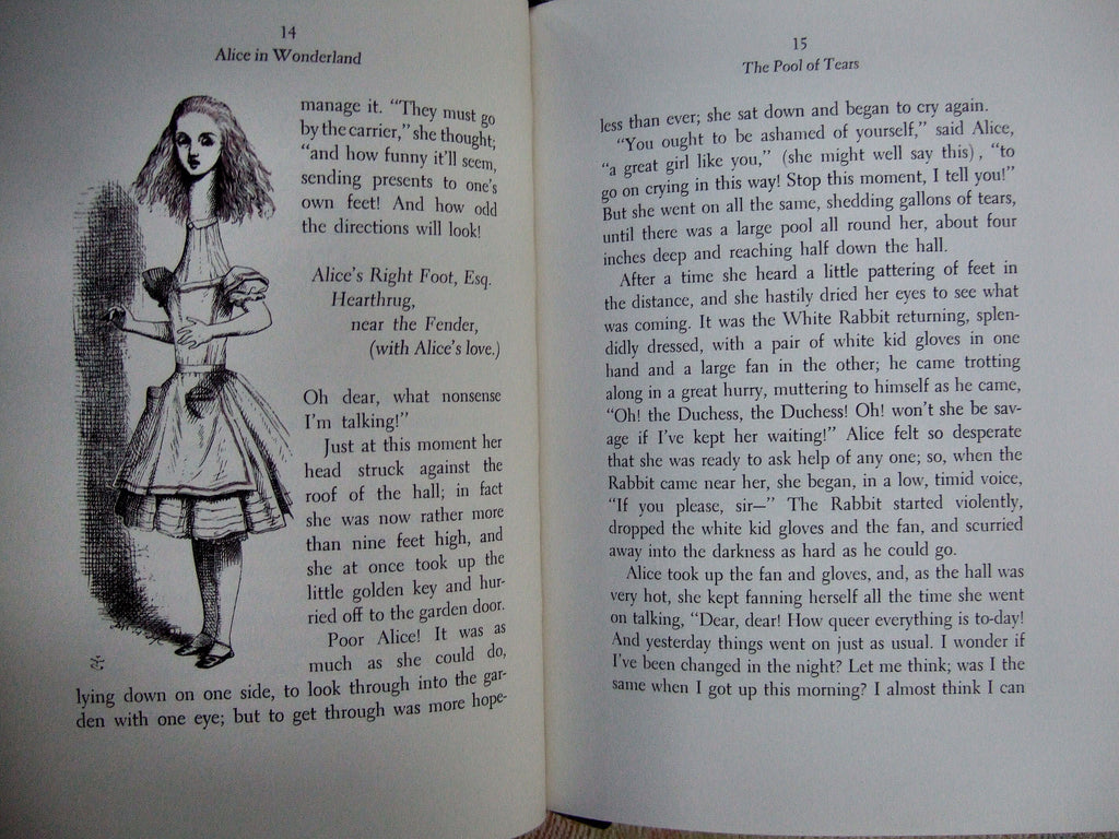 ALICE'S ADVENTURE In WONDERLAND by Lewis Carroll Easton Press Leather 1977