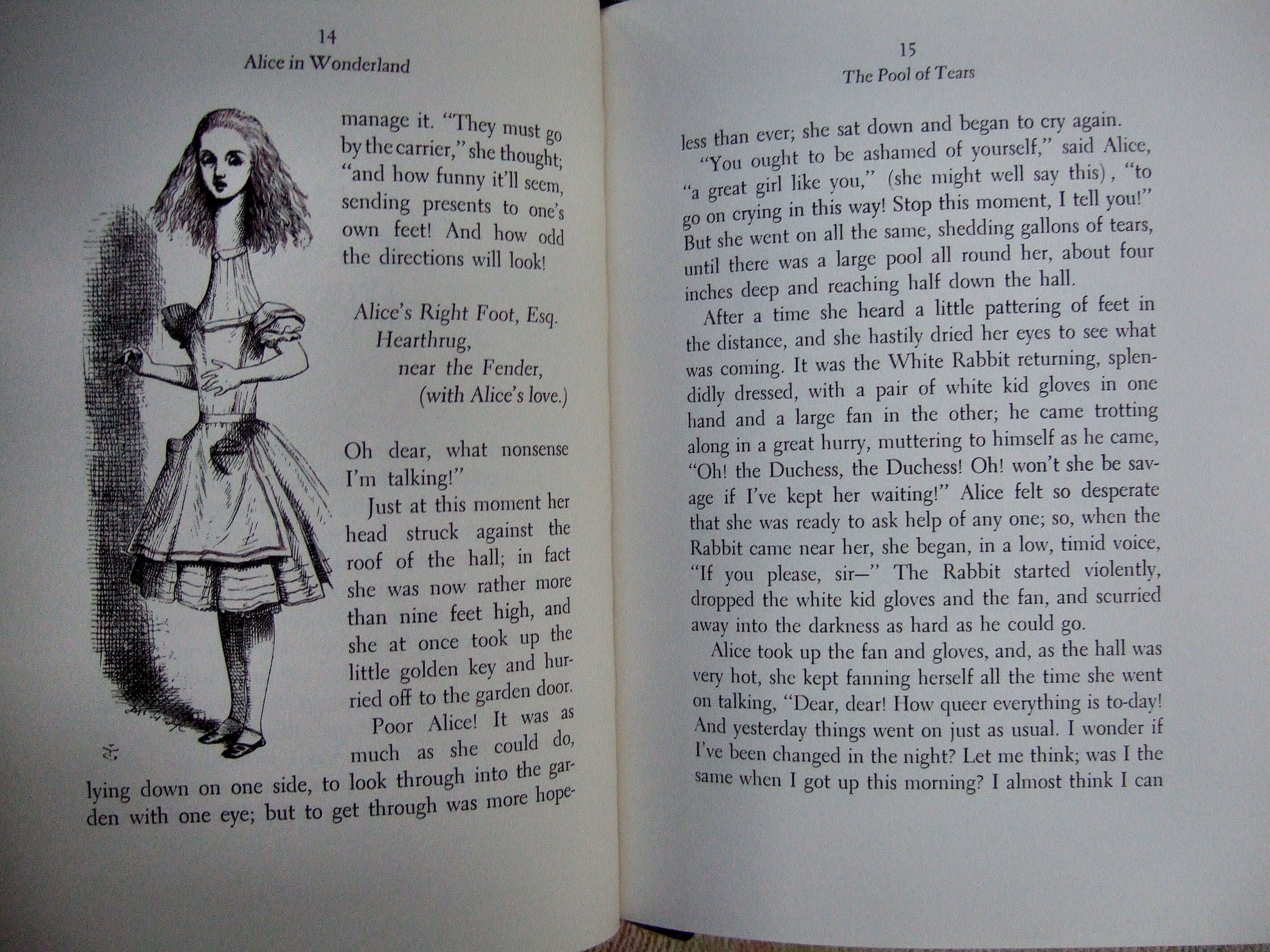 ALICE'S ADVENTURE In WONDERLAND by Lewis Carroll Easton Press Leather 1977