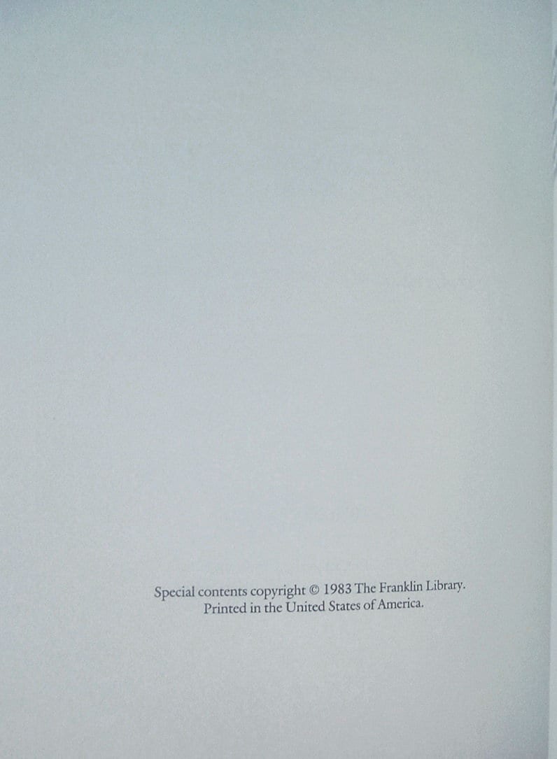 ALICE'S Adventure In WONDERLAND and THROUGH the Looking Glass Franklin Library 1983