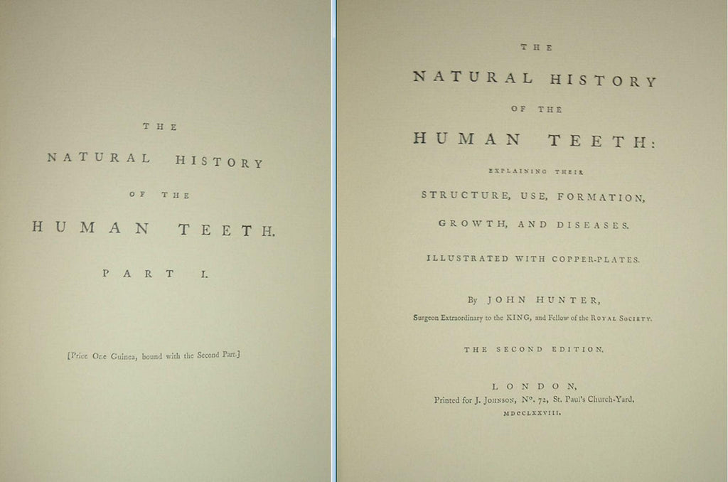 The Natural History of the Human Teeth by John Hunter Gryphon Editiions Full Leather 1979