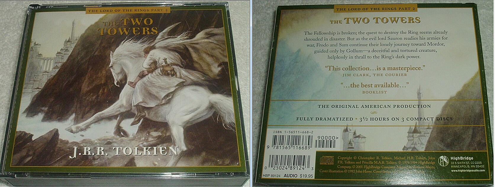 4 Volume Set LORD Of The Rings  and The HOBBIT Dramatized American Production on 14 CDs Brand New