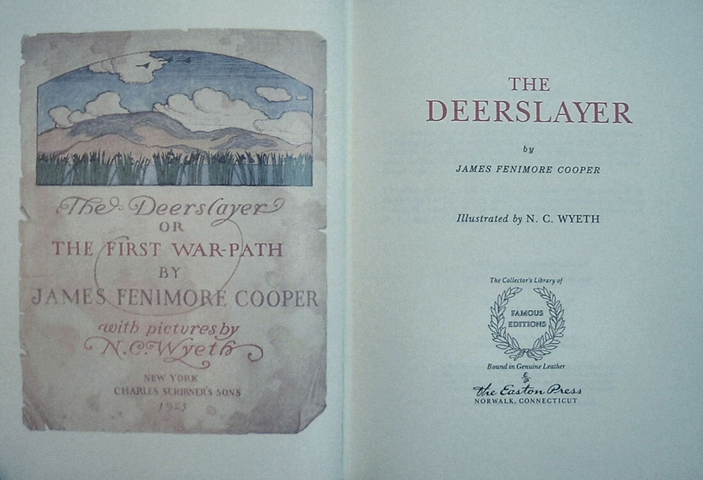 THE DEERSLAYER by James Fenimore Cooper Easton Press Leather NC Wyeth Illustrated 1998