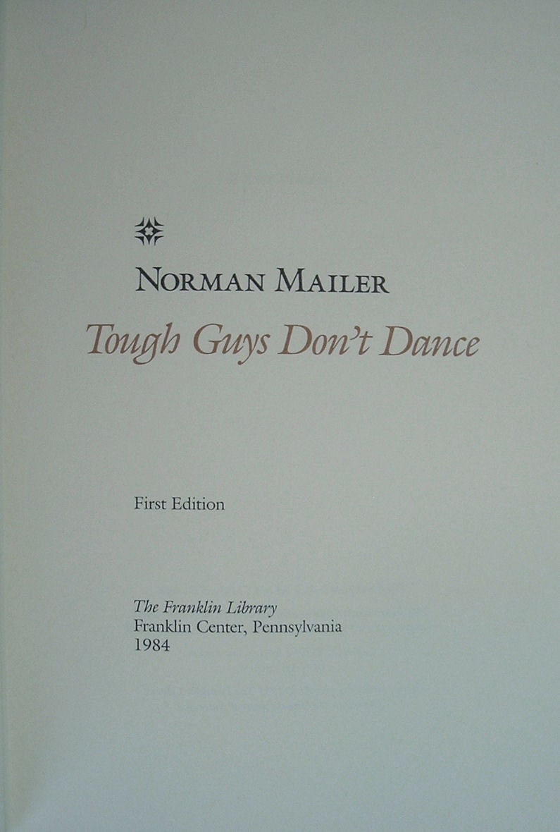 Tough Guys Don't Dance: Signed First Edition, Franklin Library Leather Bound
