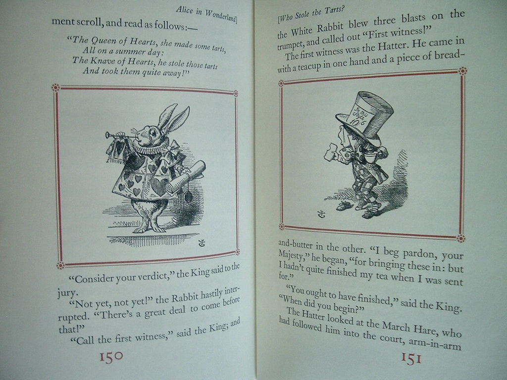 ALICE'S ADVENTURE In WONDERLAND by Lewis Carroll Easton Press Leather 1977