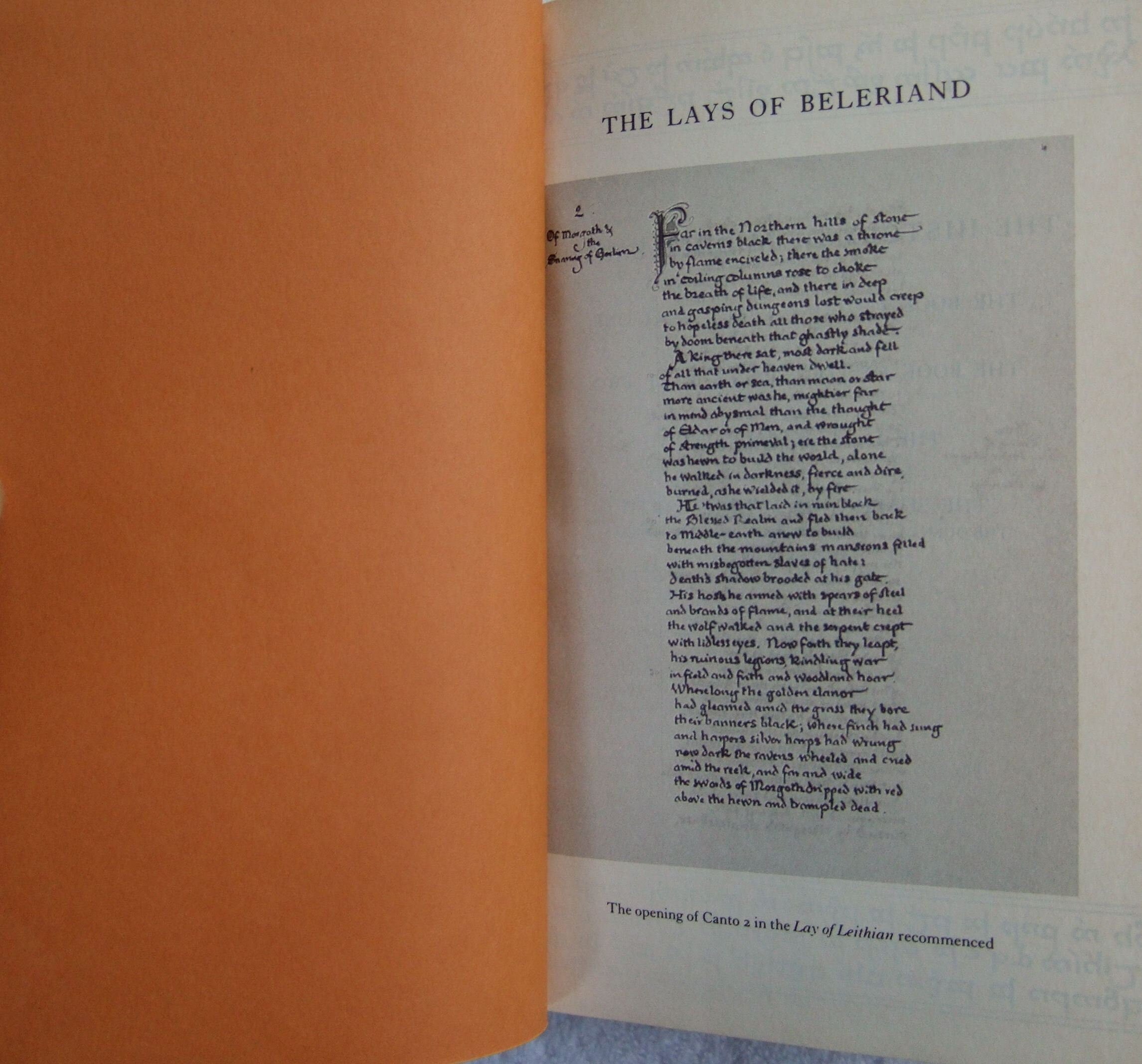 The LAYS of BELERIAND Volume III by J.R.R Tolkien True First Edition 1985