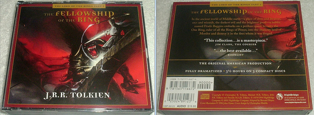4 Volume Set LORD Of The Rings  and The HOBBIT Dramatized American Production on 14 CDs Brand New