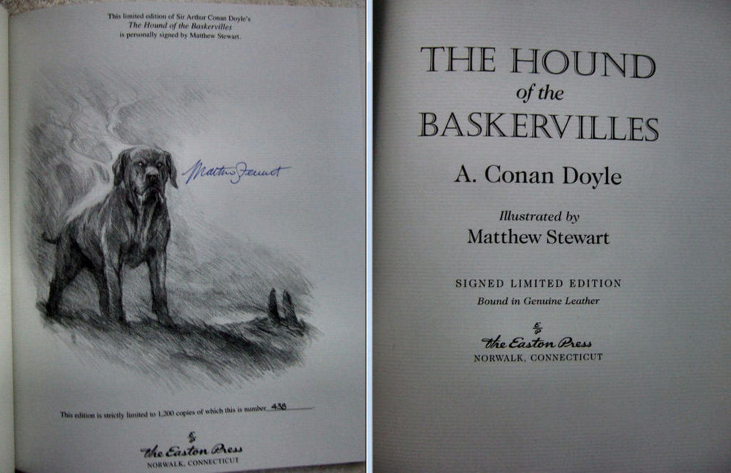 The Hound of The Baskervilles by Arthur Conan Doyle Easton Press Signed by Artist 2013