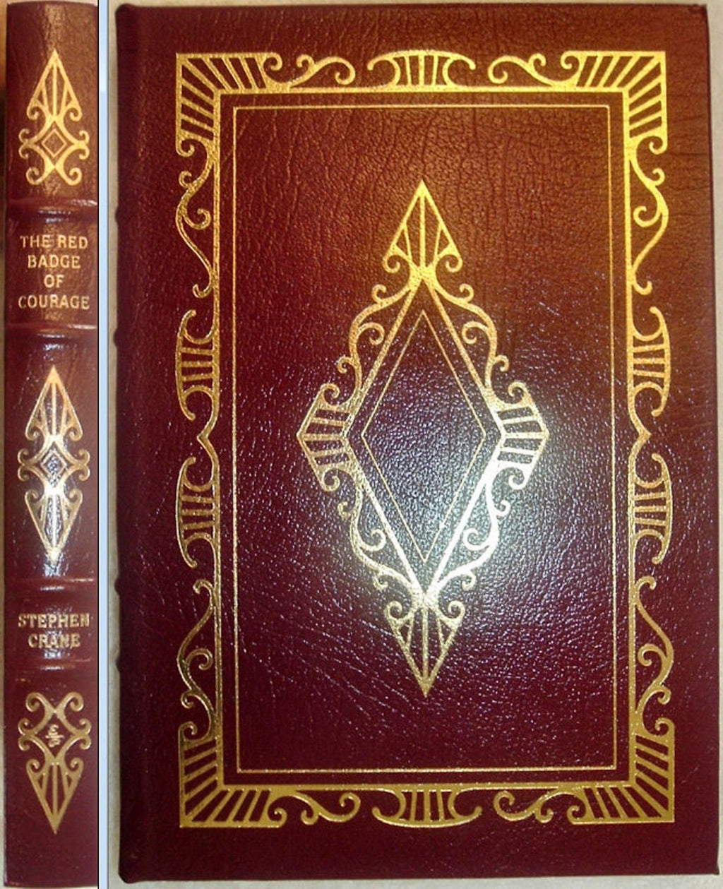 The Red BADGE Of COURAGE by Stephen Crane Easton Press Leather Like New 1980