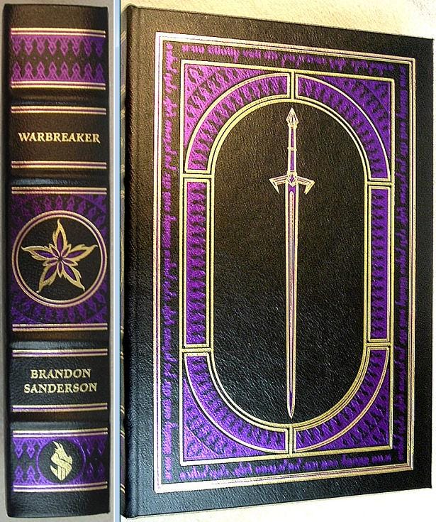 WARBREAKER by Bandon Sanderson  Full Leather 10th Anniversary Edition 2019