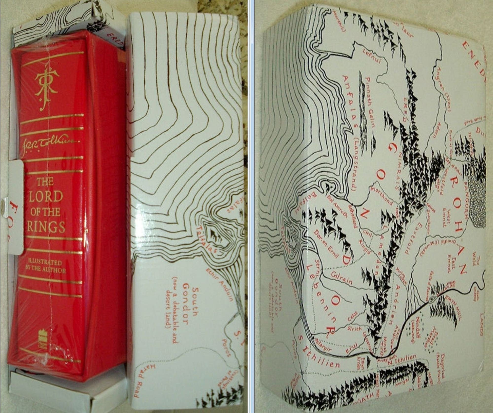 The LORD Of THE RINGS by J.R.R. Tolkien Illustrated Deluxe Edition New In Box