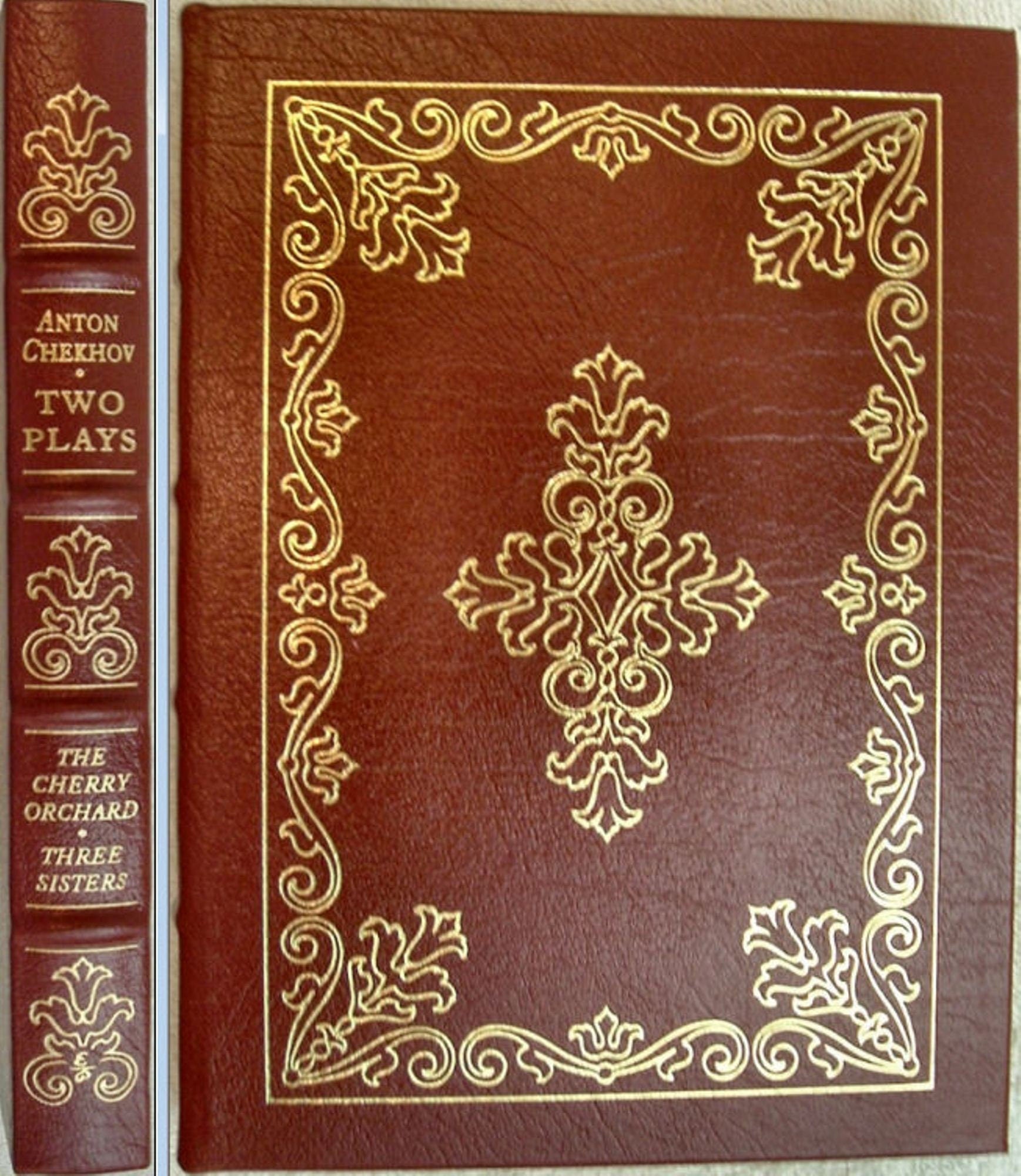 TWO PLAYS of Anton Chekhov Cherry Orchard & Three Sisters Easton Press 1977