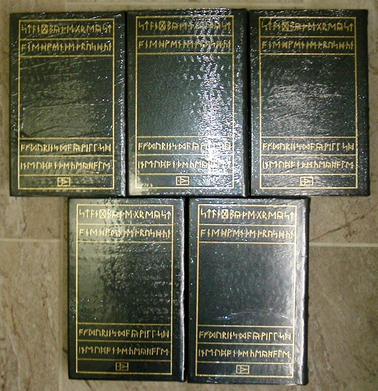 Lord Of The Rings JRR Tolkien 5 Volume Set Easton Press Leather Brand New
