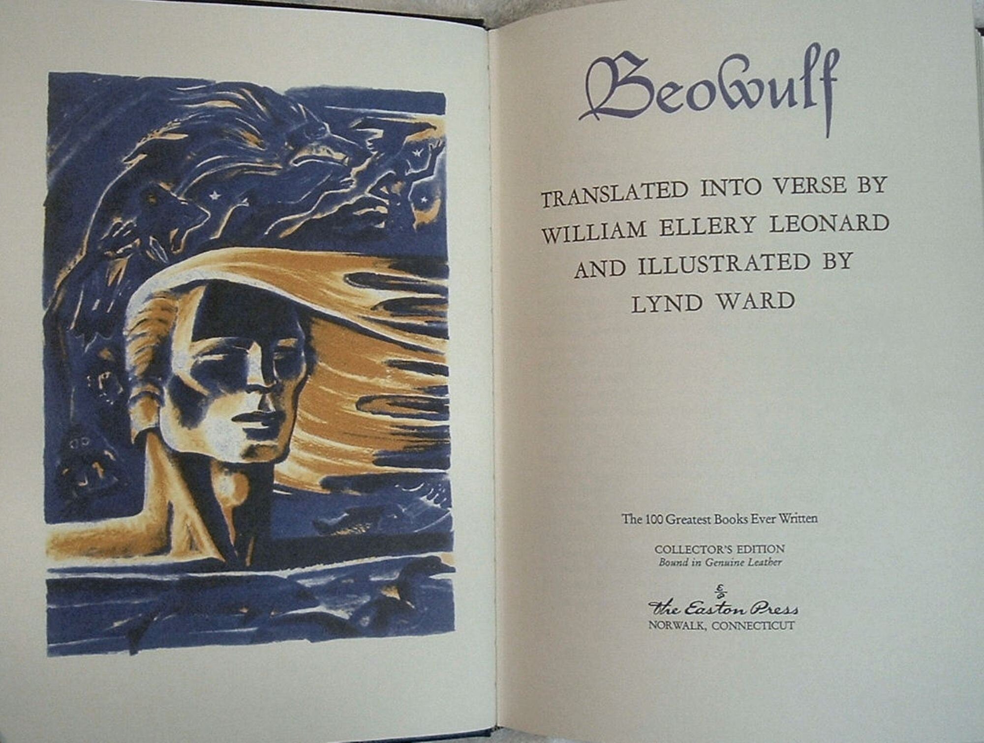 BEOWULF illustrated by Lynd Ward Easton Press New Sealed 2004