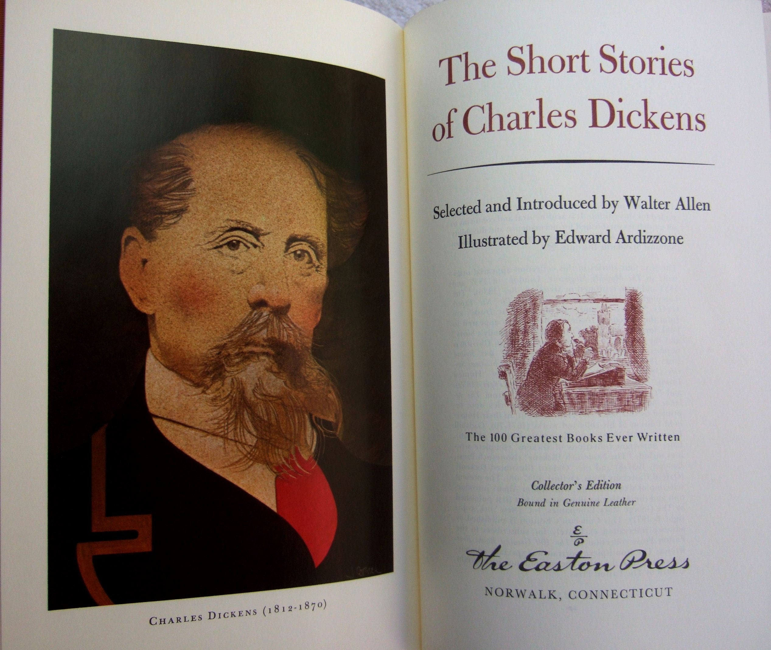 THE SHORT STORIES by Charles Dickens Easton Press Leather As New 1978