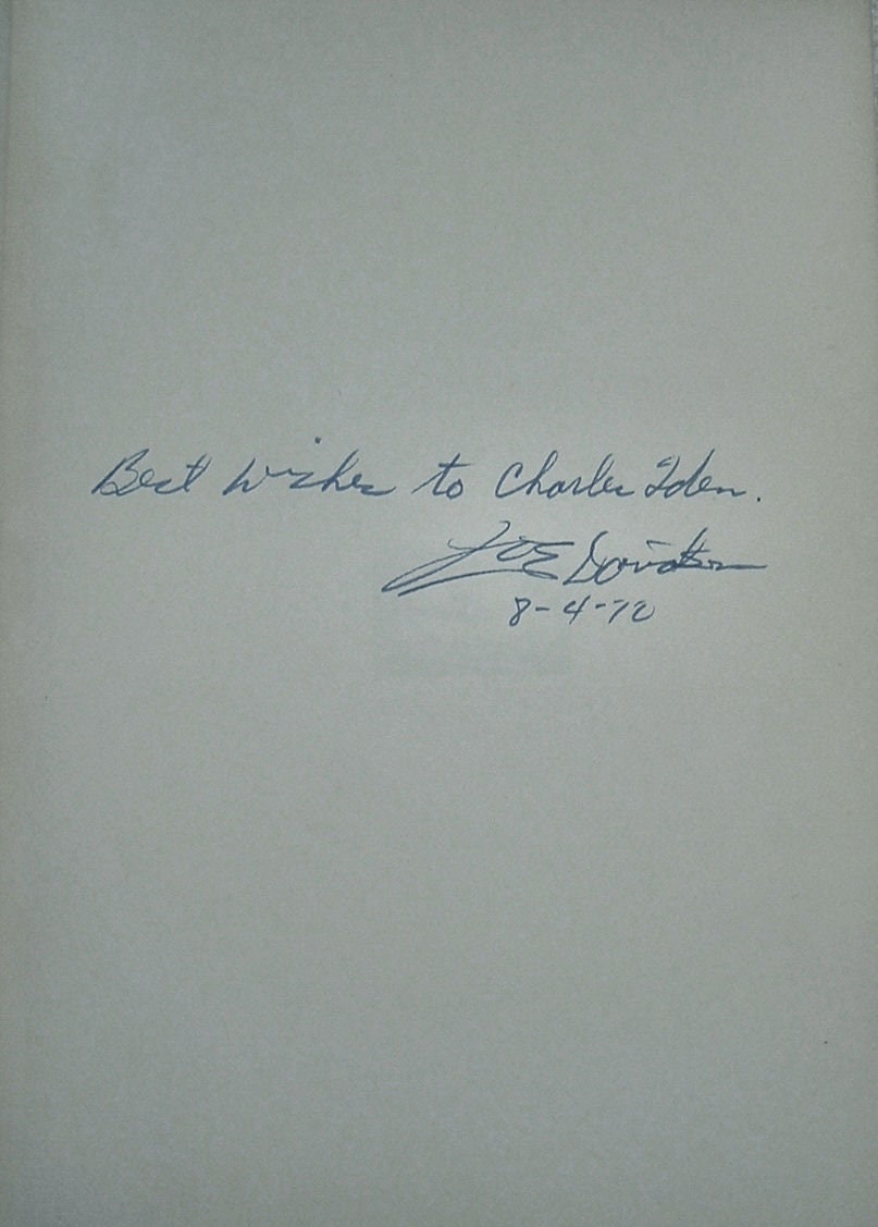 Amelia Earhart Returns From Saipan by Joe Davidson Signed First Edition 1969