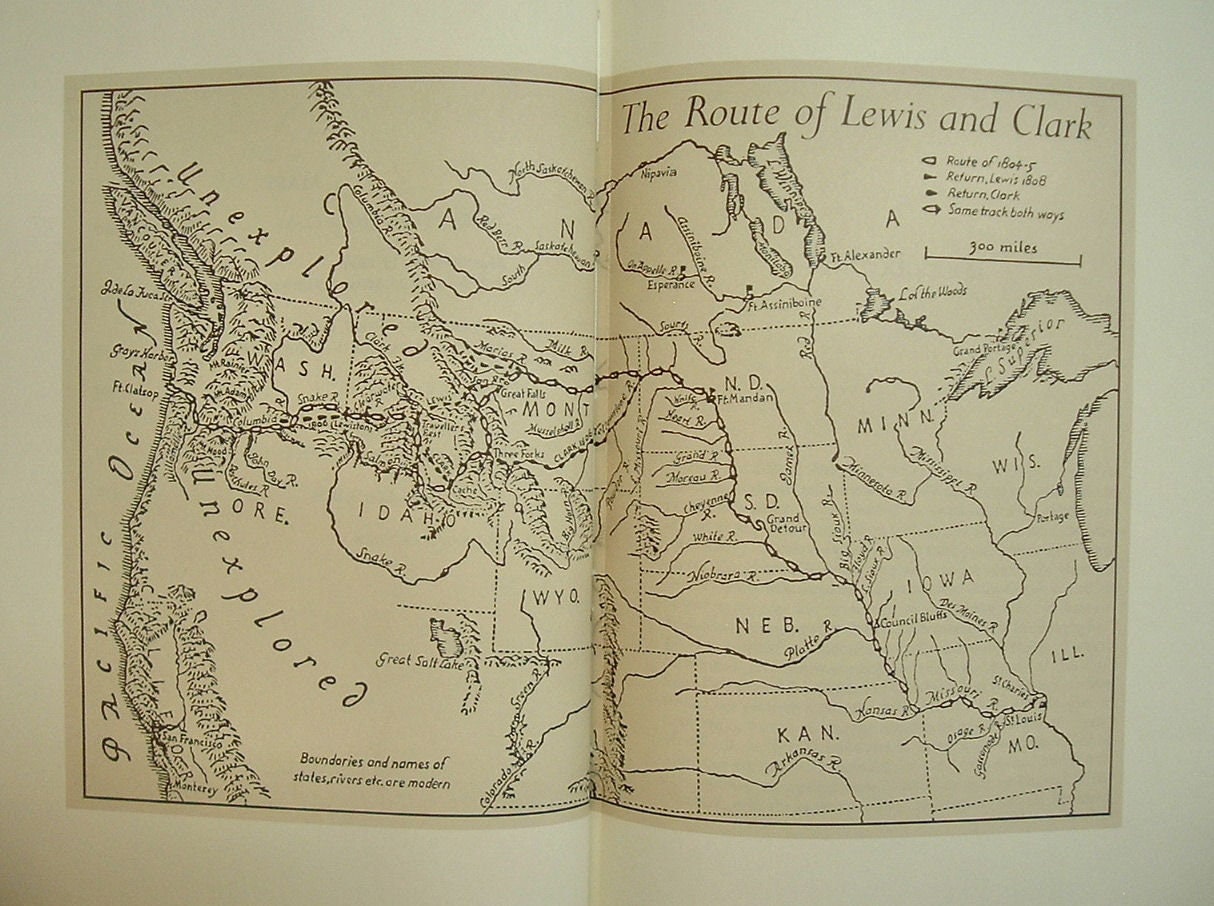 The Journals of LEWIS and CLARK 1803-1806 Expedition Franklin Library 1982
