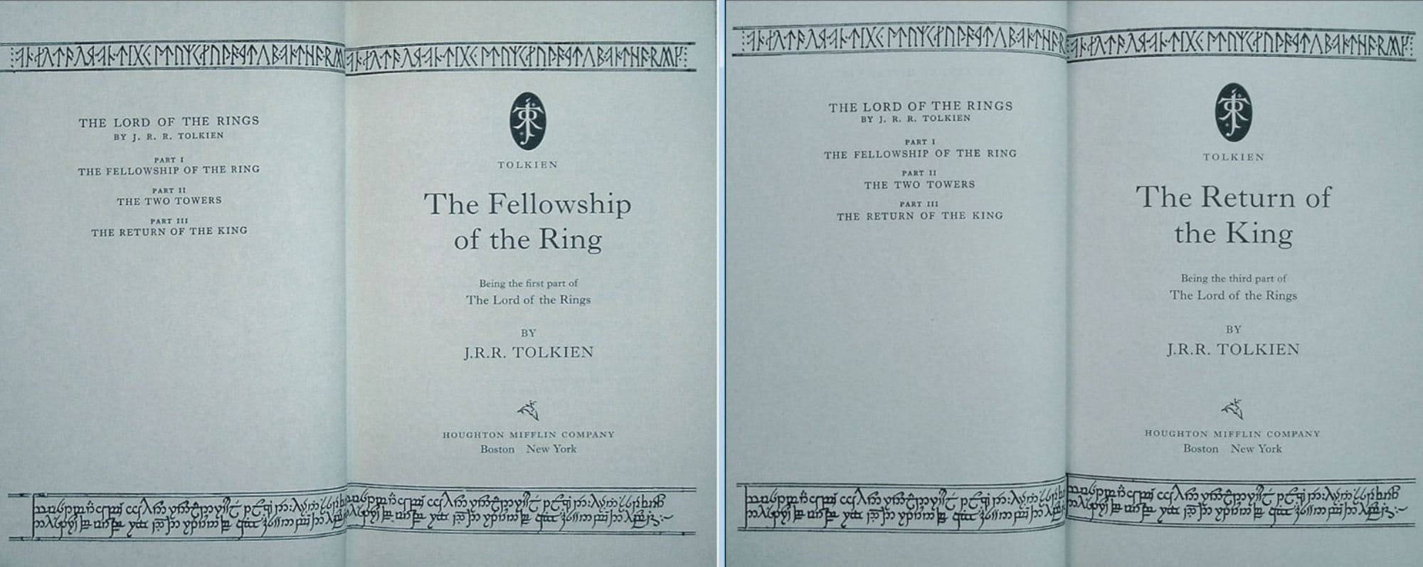 The LORD Of The RINGS Trilogy and The Hobbit by JRR Tolkien with New Custom Dust Jackets