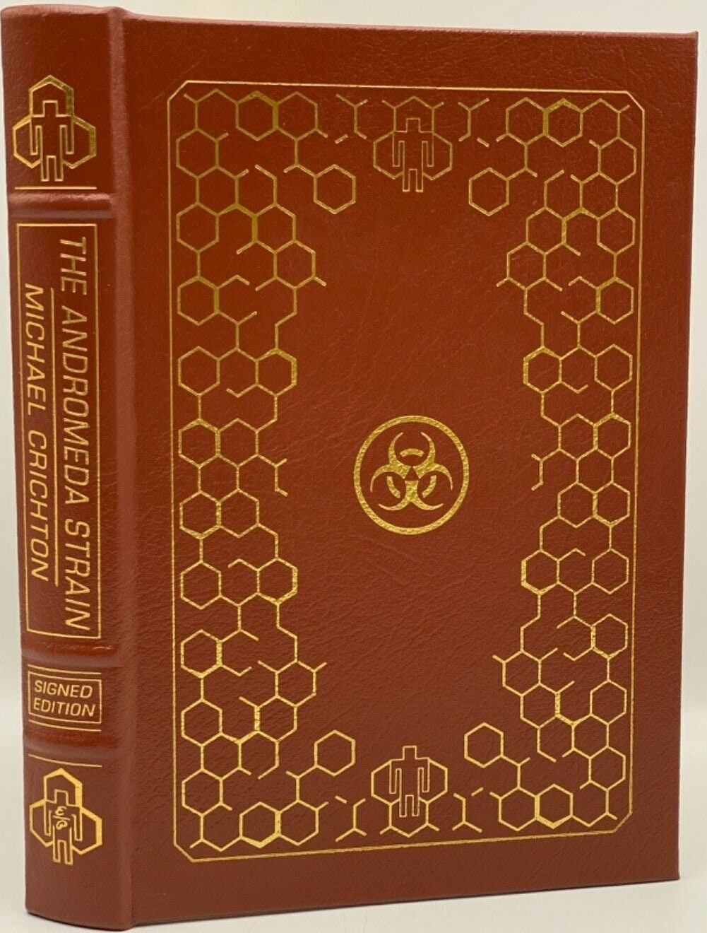 The ANDROMEDA STRAIN by Michael Crichton Easton Press Leather Signed 211 of Only 500