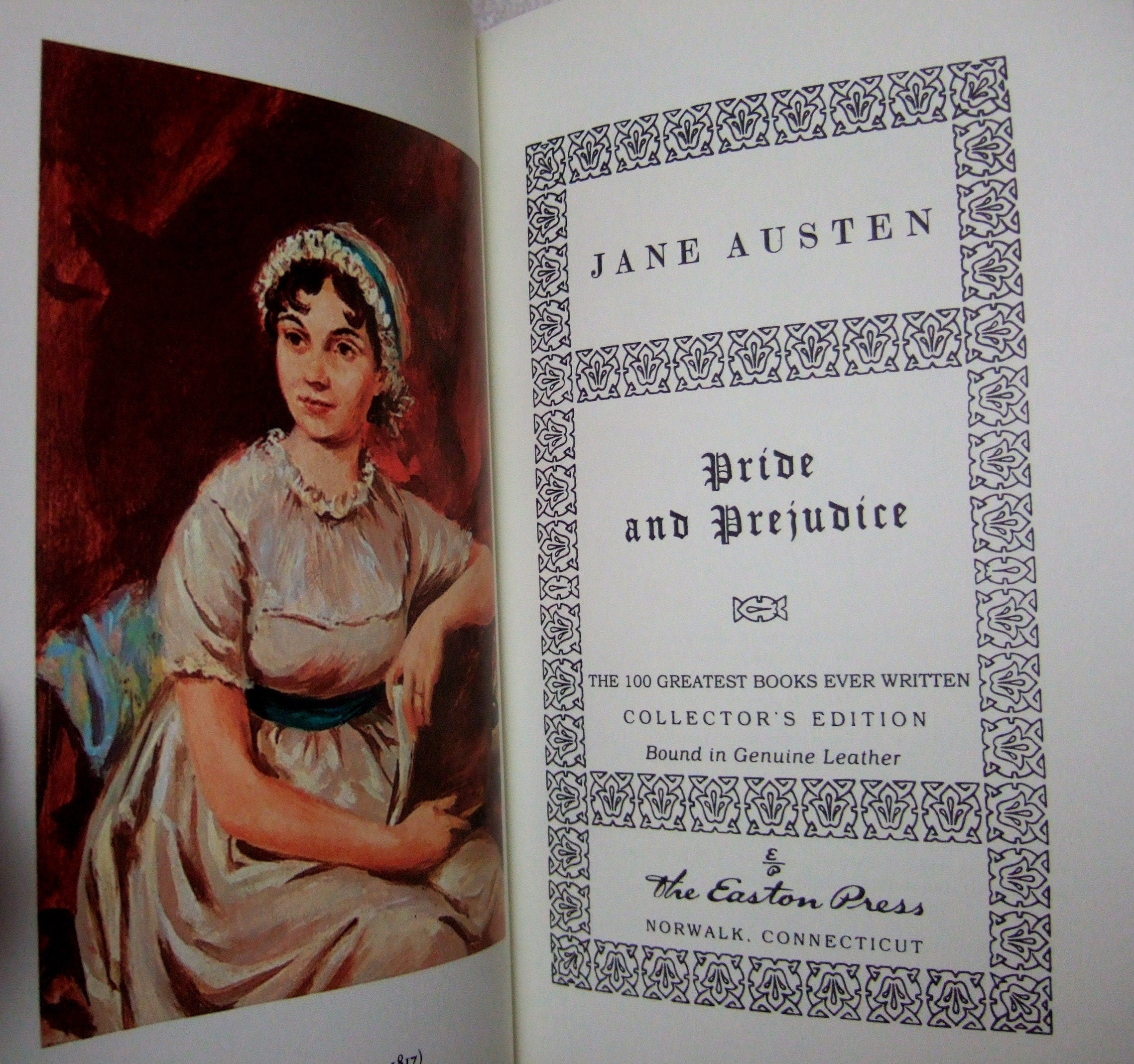 PRIDE And PREJUDICE by Jane Austen Easton Press Leather 1996