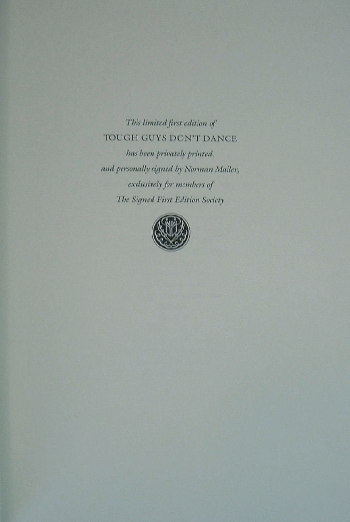 Tough Guys Don't Dance: Signed First Edition, Franklin Library Leather Bound