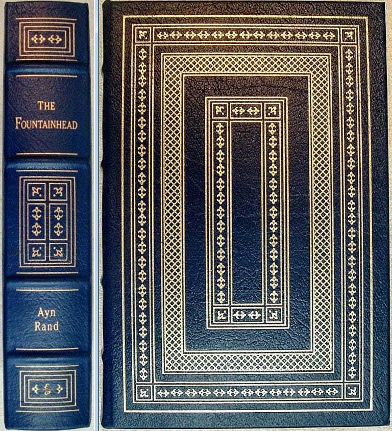 THE FOUNTAINHEAD by Ayn Rand Easton Press Genuine Leather As New 1989