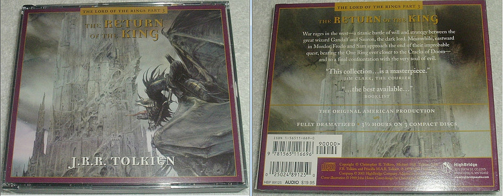4 Volume Set LORD Of The Rings  and The HOBBIT Dramatized American Production on 14 CDs Brand New