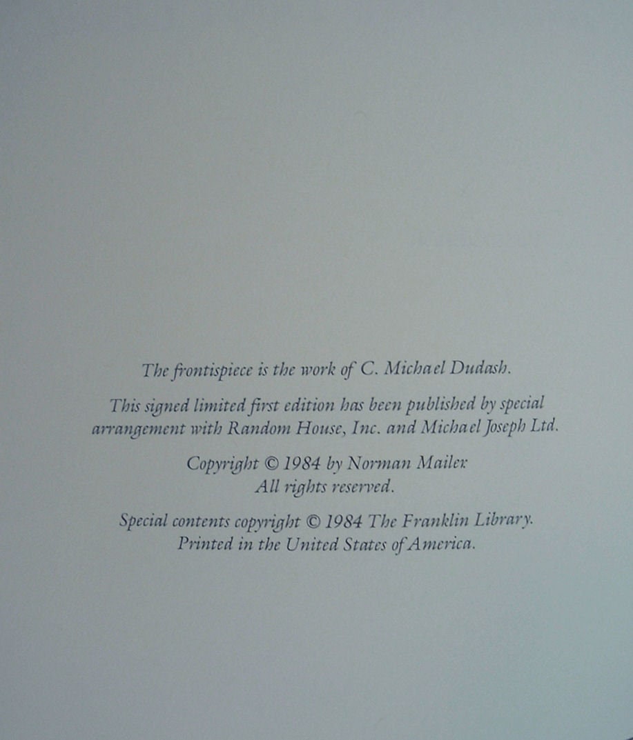Tough Guys Don't Dance: Signed First Edition, Franklin Library Leather Bound