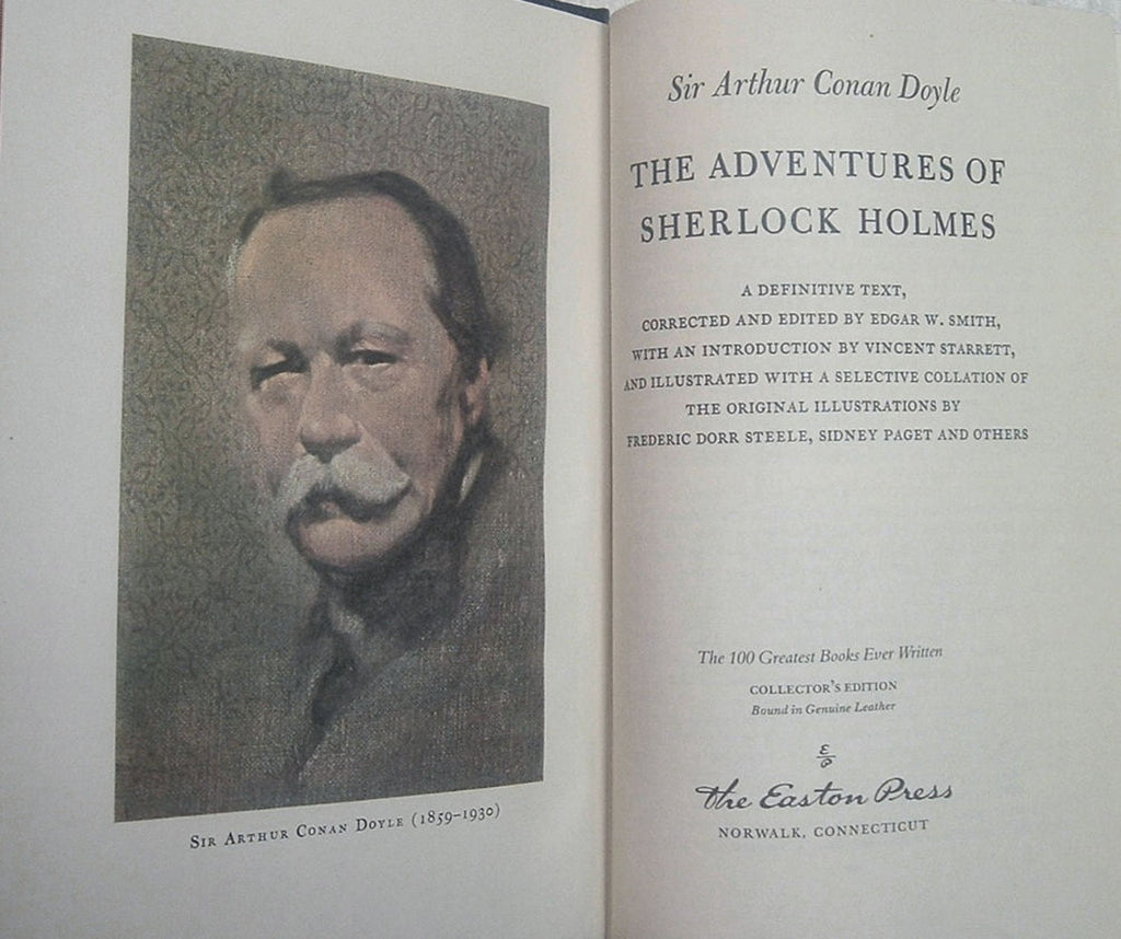 The Adventures Of SHERLOCK HOLMES by A Conan Doyle Easton Press Leather 1981