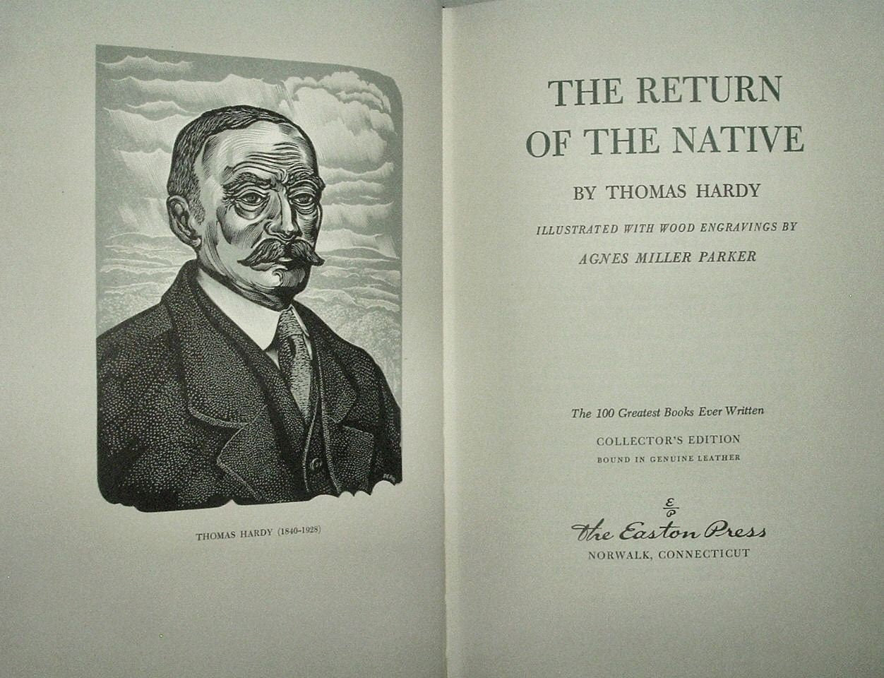 The RETURN of the NATIVE by Thomas Hardy Easton Press Leather 1978