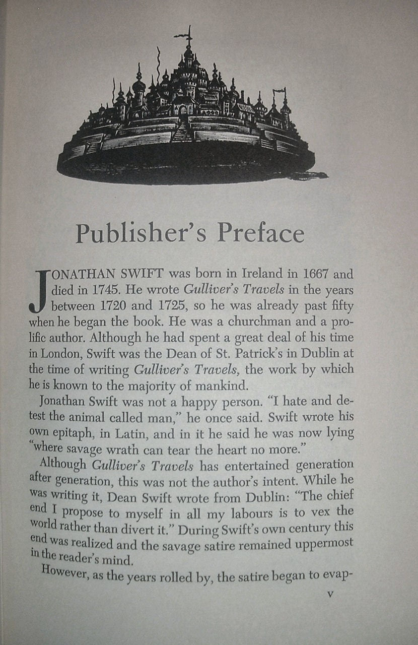 GULLIVER'S TRAVELS by Jonathan Swift Easton Press Leather 1976