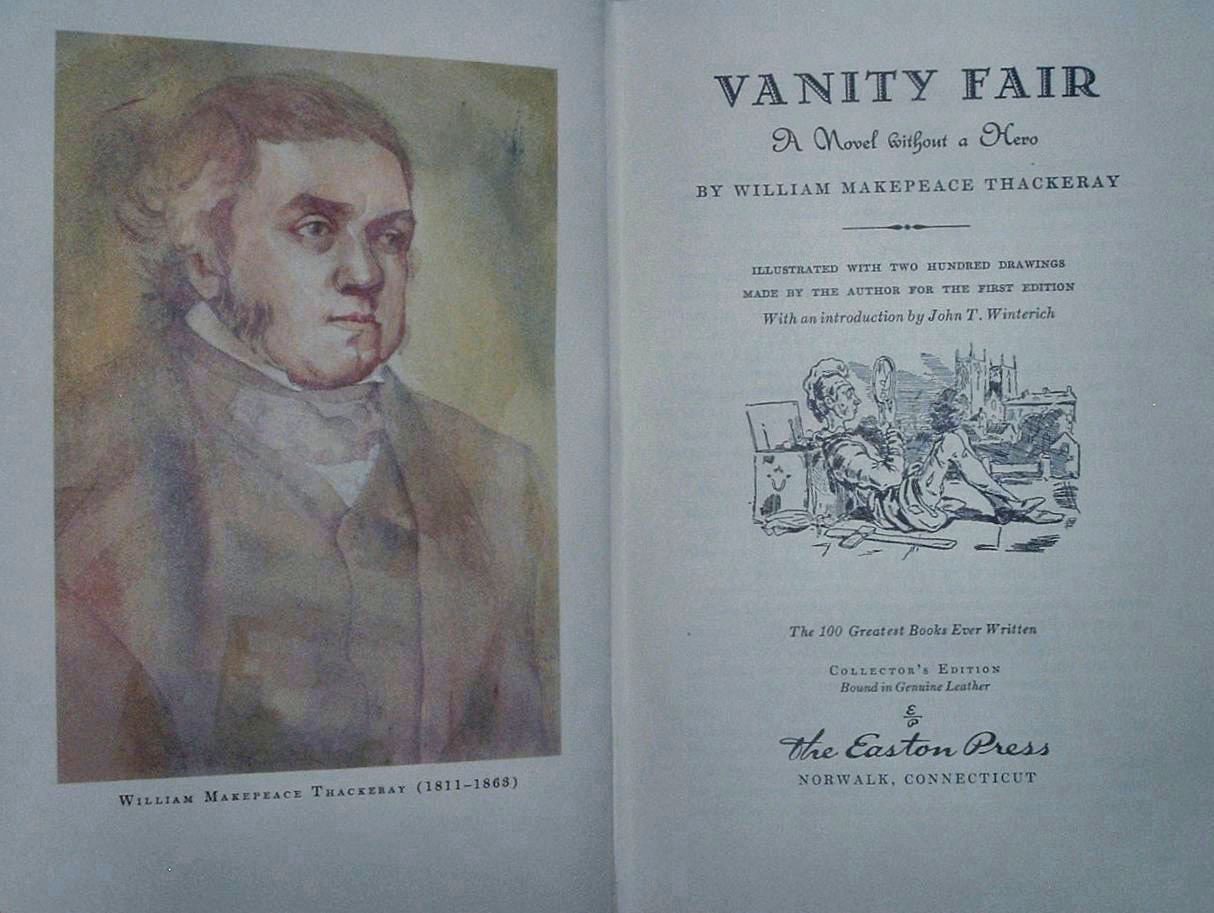 VANITY FAIR by William Makepeace Thackeray Easton Press Leather 1979 New Sealed