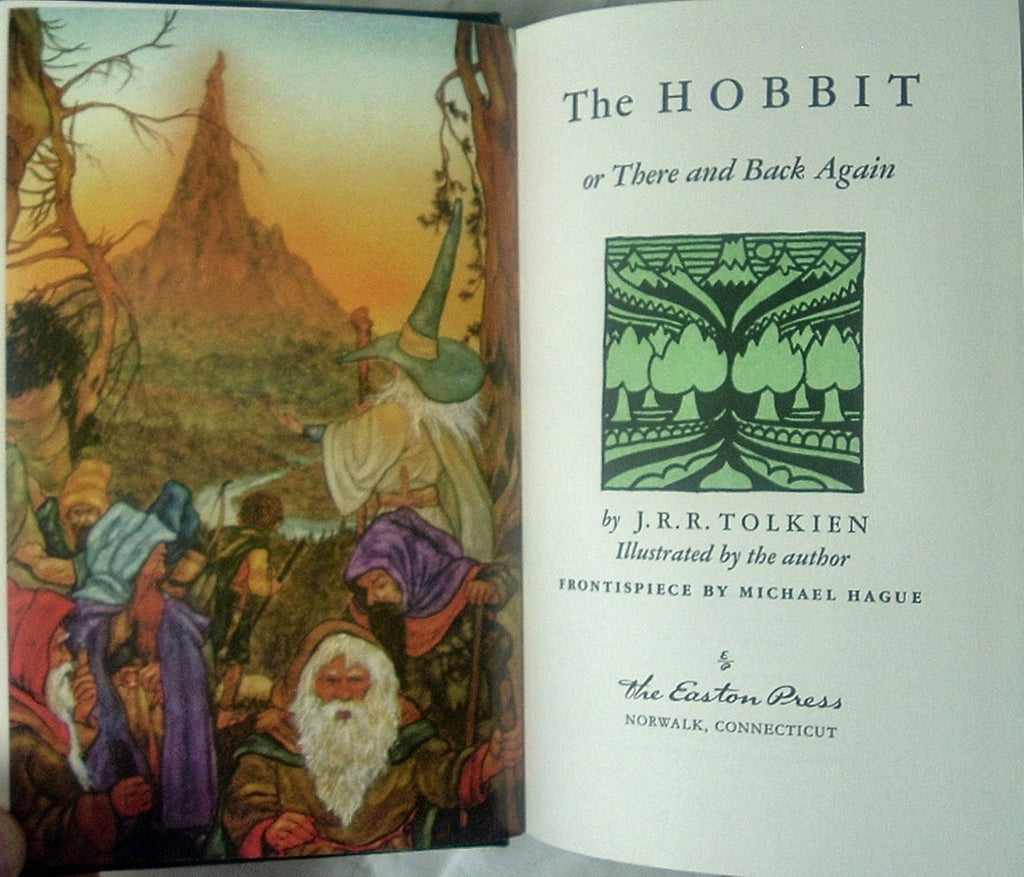 THE HOBBIT Or There And Back Again by JRR Tolkien Easton Press Leather New 1984
