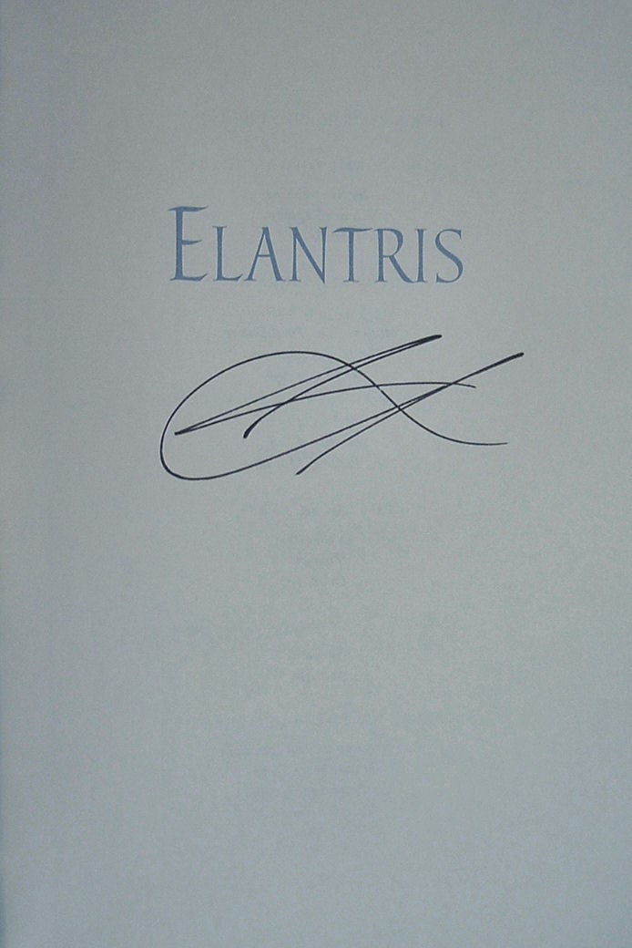 ELANTRIS by Brandon Sanderson Full Leather 10th Anniversary Edition Signed New Sealed In Box