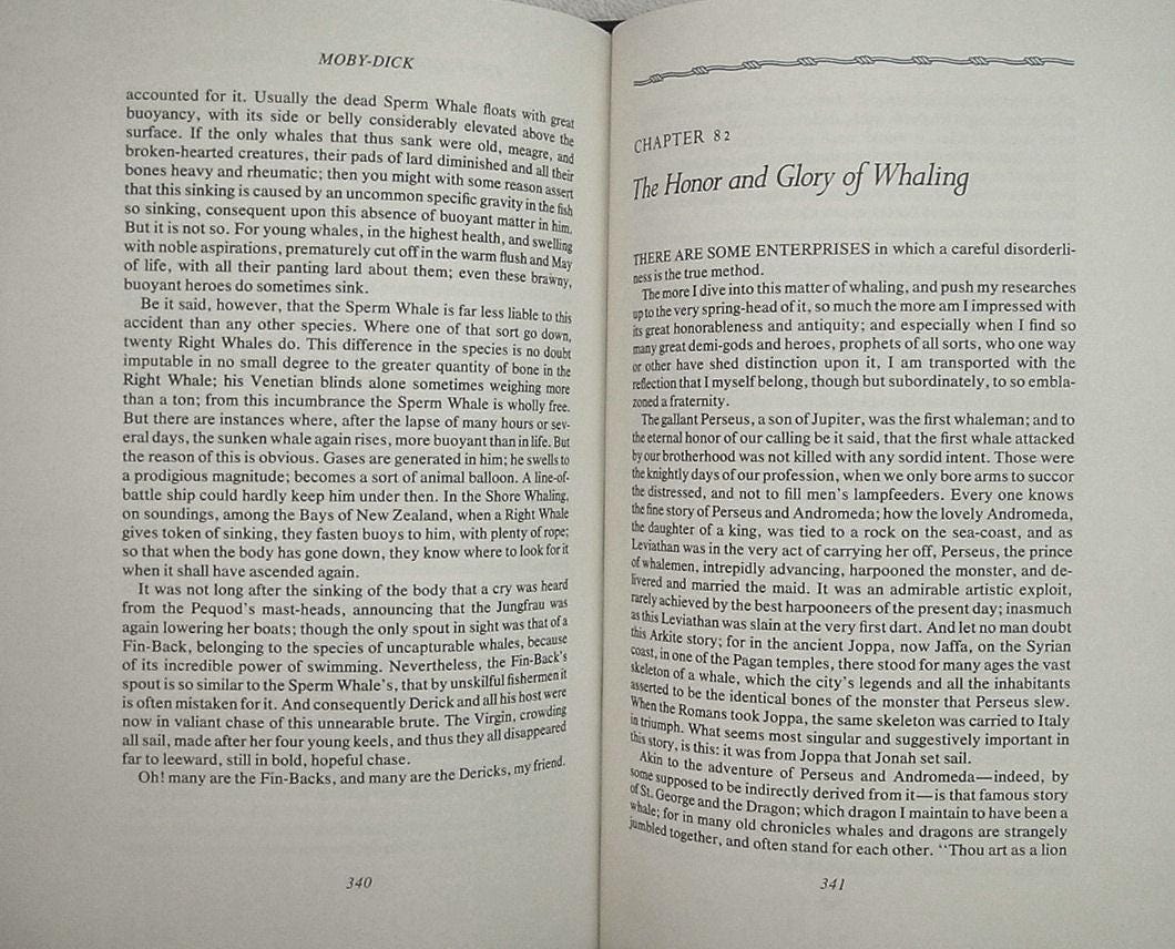 MOBY DICK or The Whale by Herman Melville Oxford University Press Leather 1981