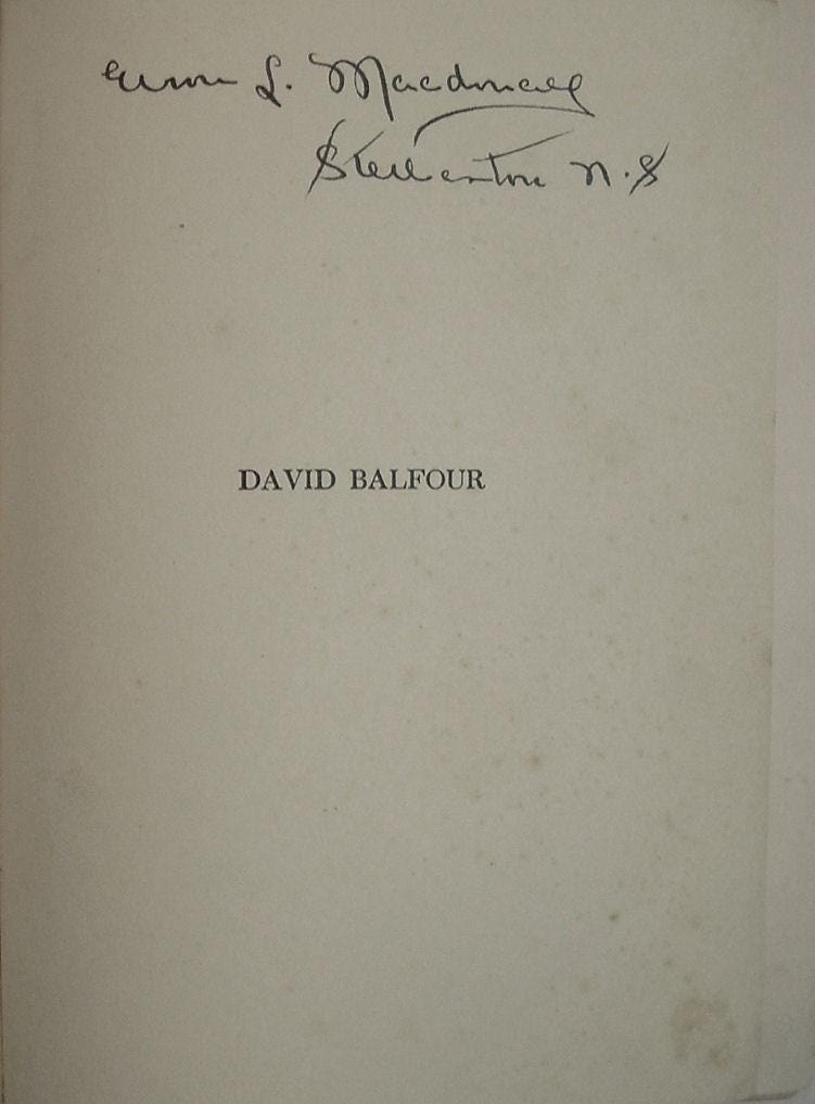 DAVID BALFOUR by Robert Louis Stevenson illus by NC Wyeth Scribners First Edition 1924