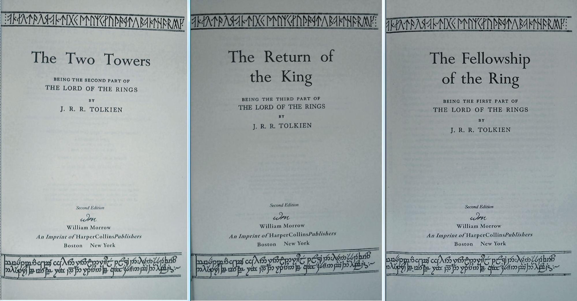 The LORD Of The RINGS 3 Volume Set by JRR Tolkien in Slipcase New Sealed