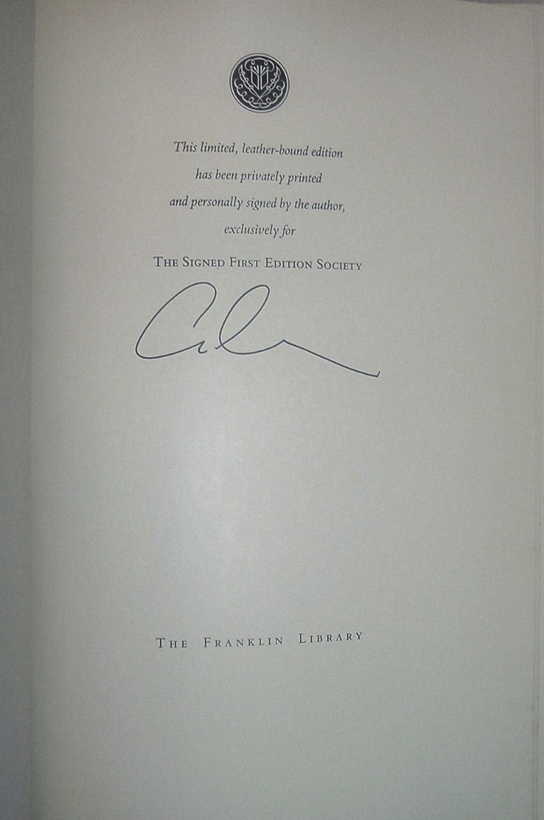 THE ALIENIST by Caleb Carr Franklin Library Signed First 1st Edition 1994