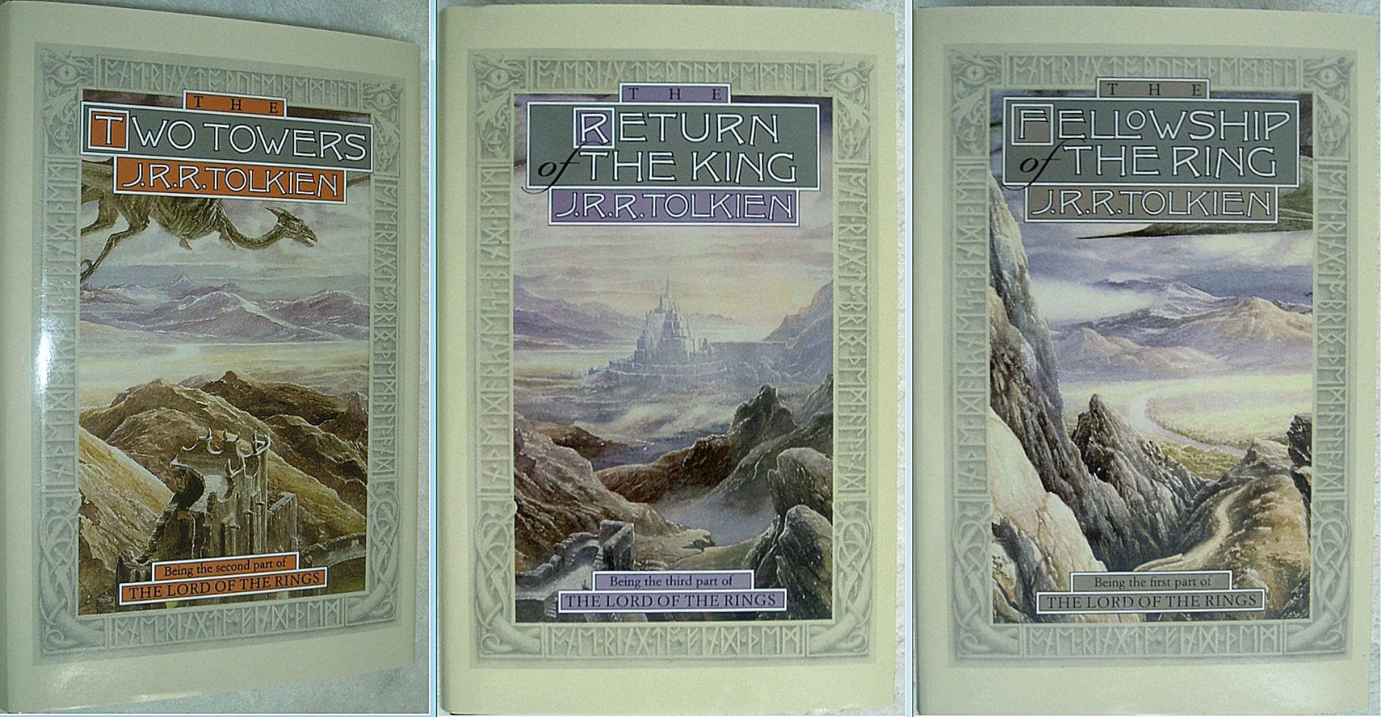 The LORD Of The RINGS 3 Volume Set by JRR Tolkien in Slipcase New Sealed