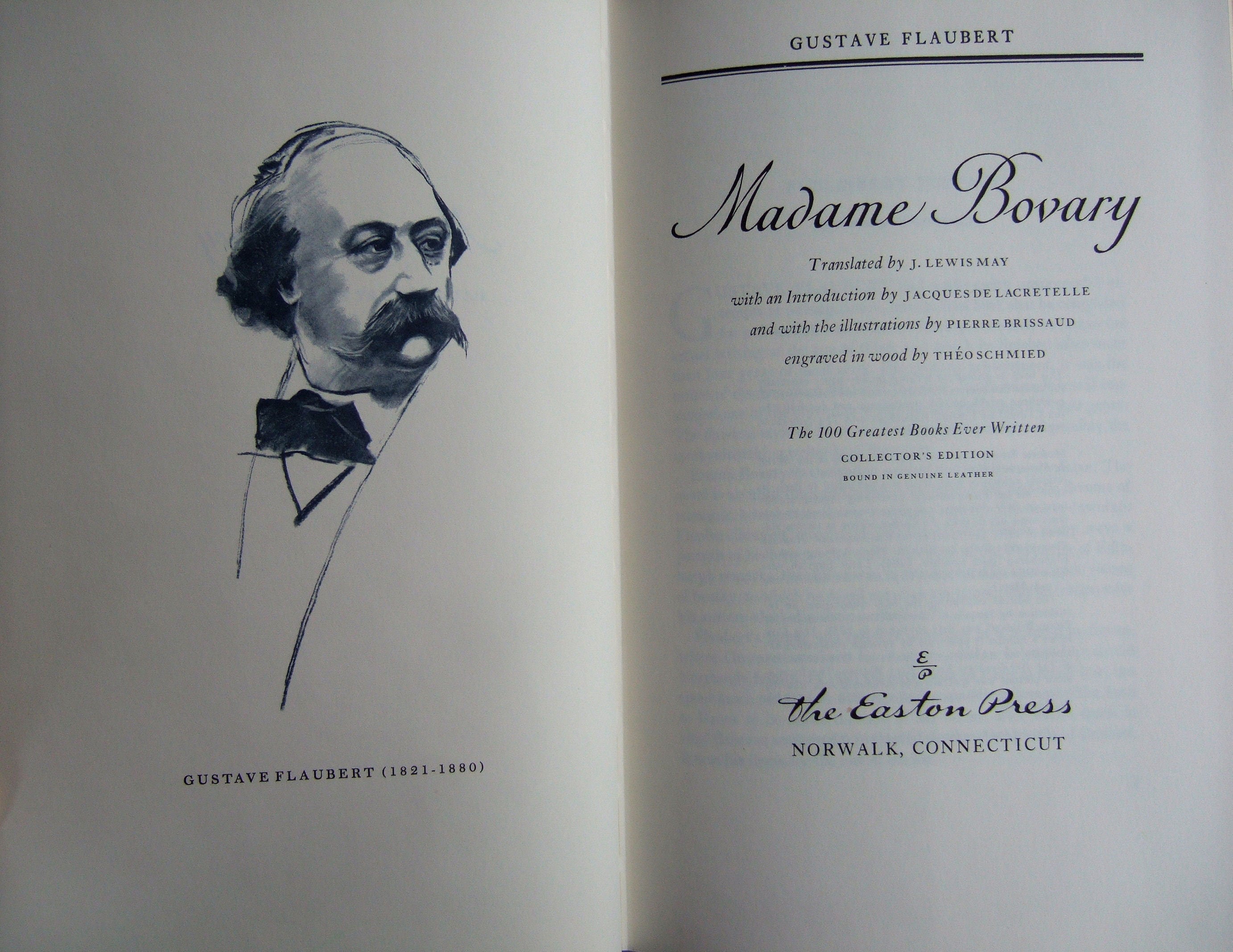 MADAME BOVARY by Gustave Flaubert Easton Press Leather 1978